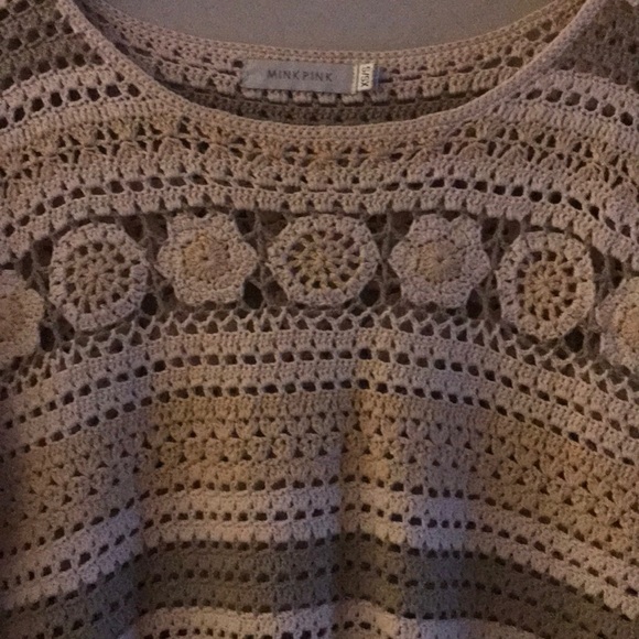 Vintage Mink Pink Beautiful Knit Sweater - Picture 2 of 3